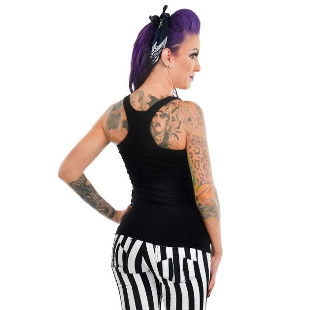 Halloween Bats Racerback Tank-Womens Tops-Scarlett Dawn