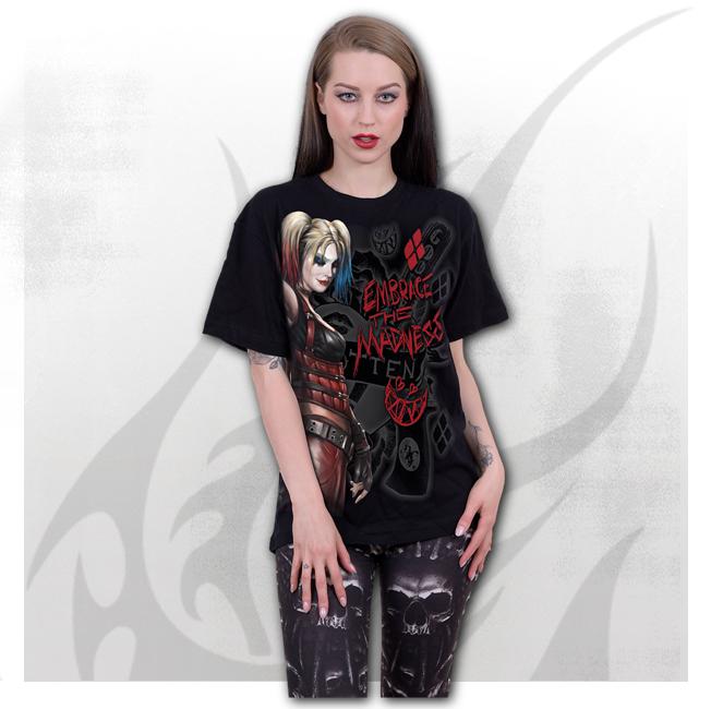 Harley Quinn Embrace Madness Mens T-Shirt - Unisex-Mens T-Shirts &amp; Tanks-Scarlett Dawn