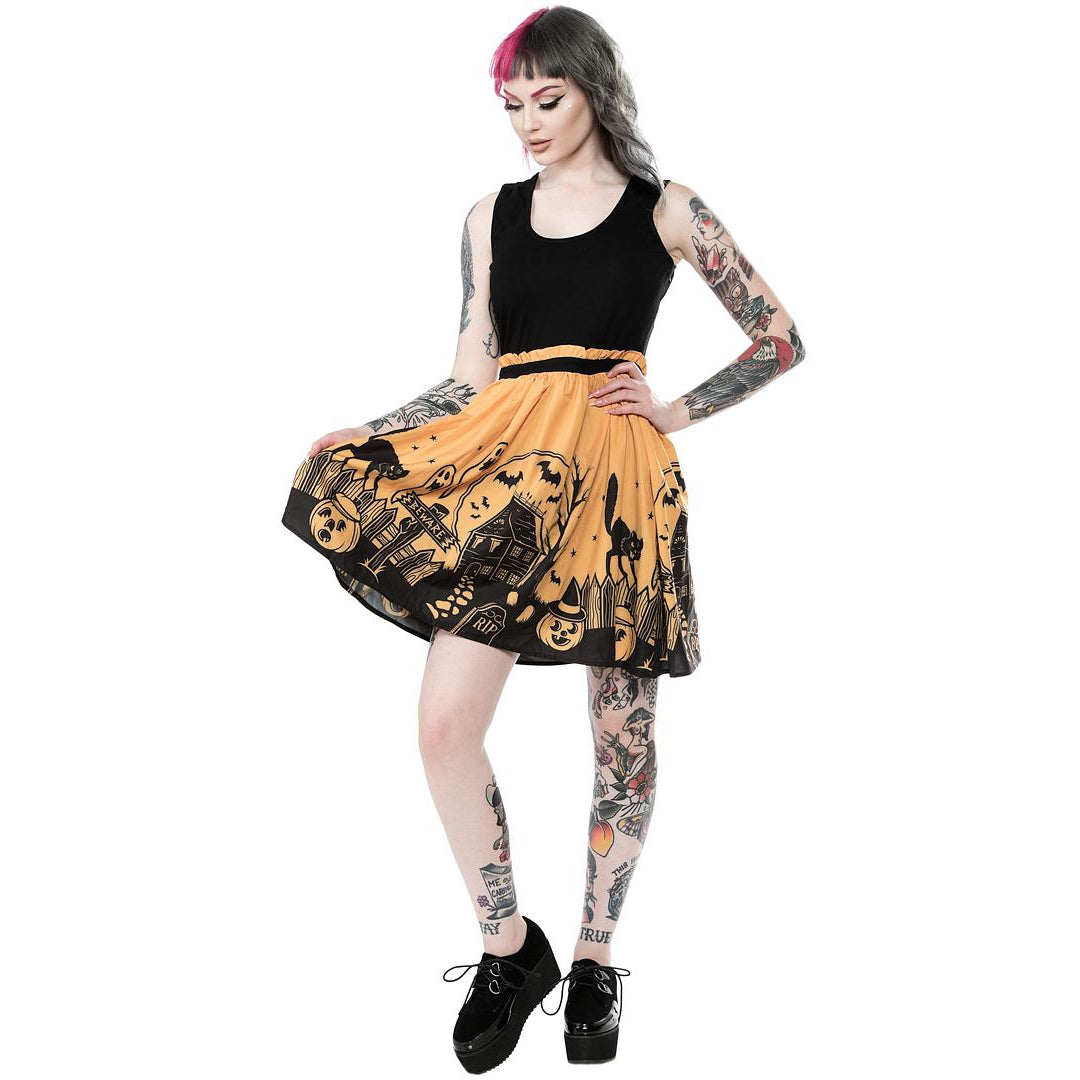 Haunted House Dress-Womens Tops-Scarlett Dawn