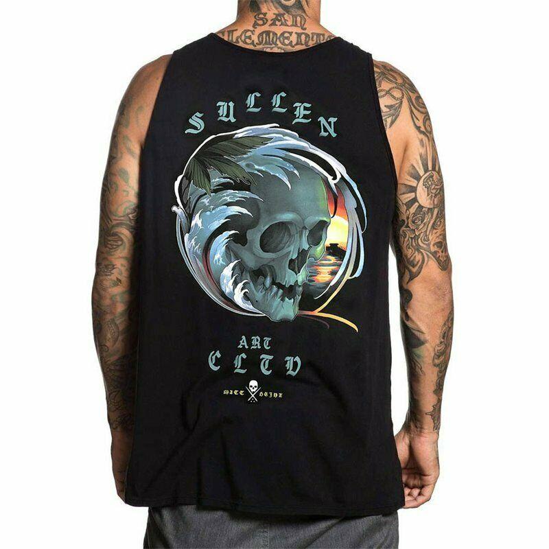 Heinz Skull Standard Fit Mens Tank-Mens T-Shirts & Tanks-Scarlett Dawn