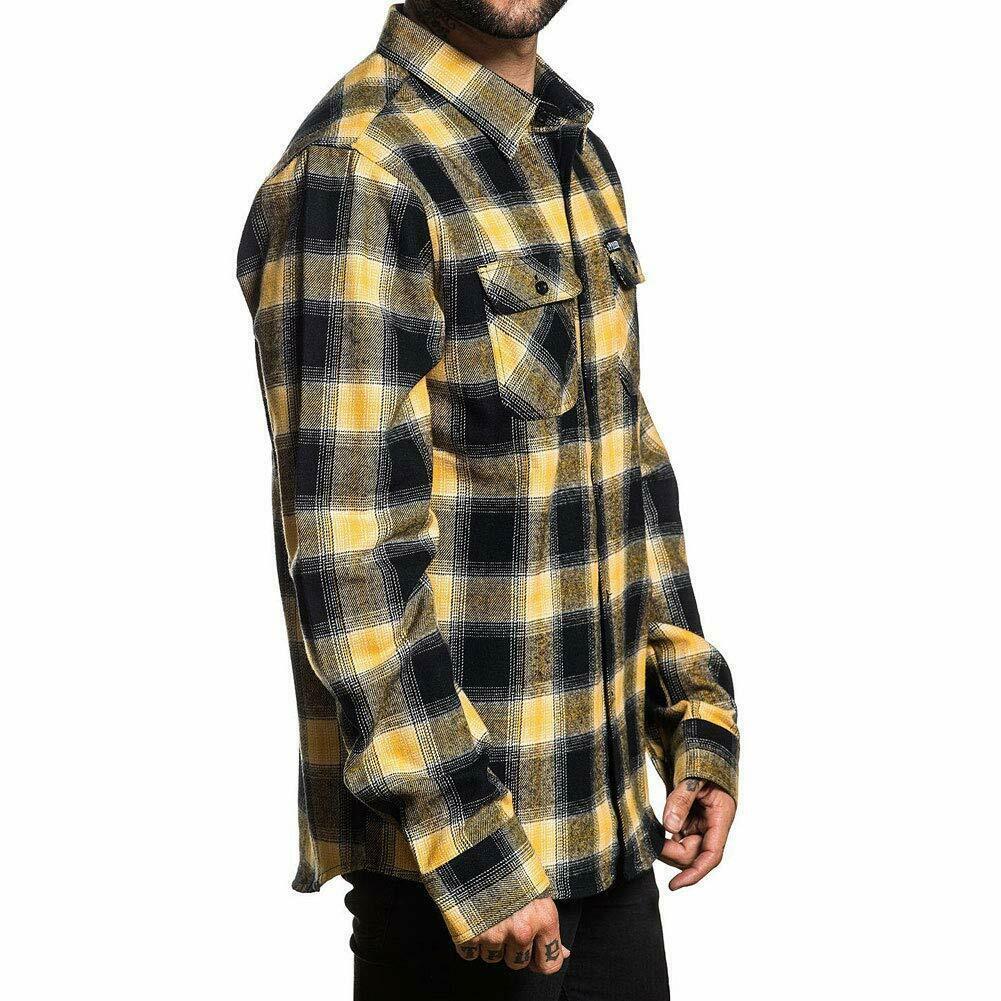 Honey Button Up Long Sleeve Shirt-Mens Jumpers, Hoodies & Long Sleeves-Scarlett Dawn
