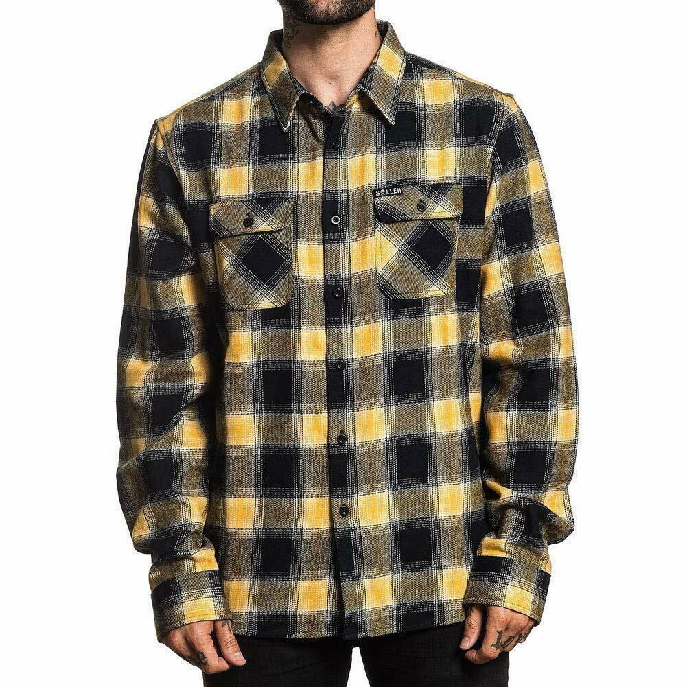 Honey Button Up Long Sleeve Shirt-Mens Jumpers, Hoodies & Long Sleeves-Scarlett Dawn