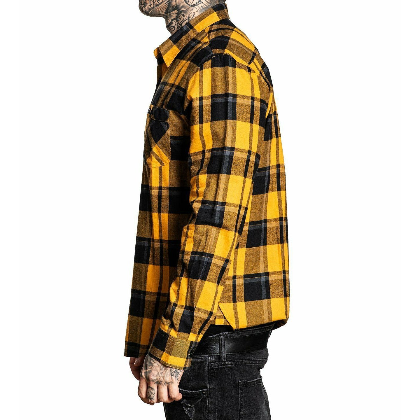 Honey Suckle Button Up Long Sleeve Shirt-Mens Jumpers, Hoodies & Long Sleeves-Scarlett Dawn