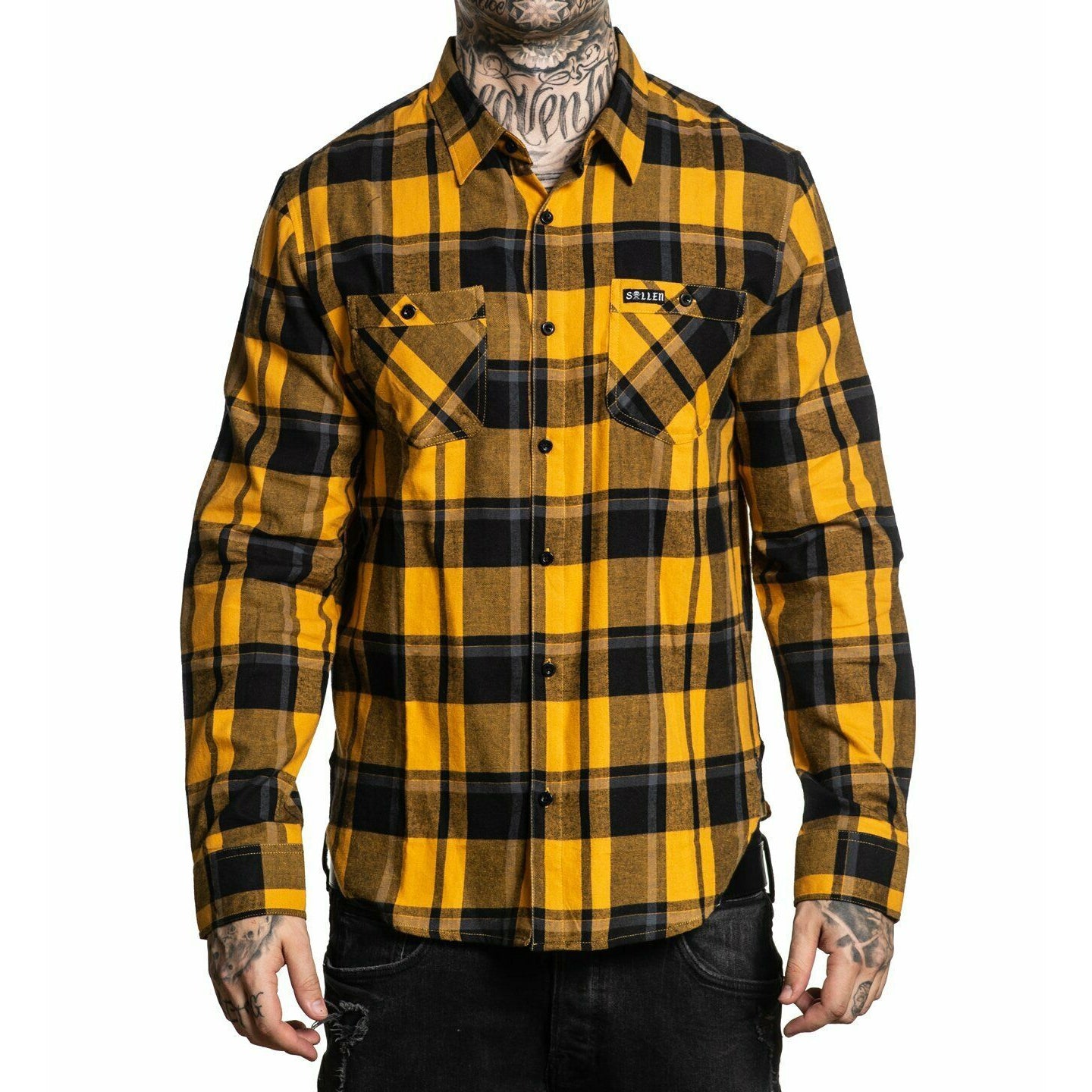 Honey Suckle Button Up Long Sleeve Shirt-Mens Jumpers, Hoodies & Long Sleeves-Scarlett Dawn