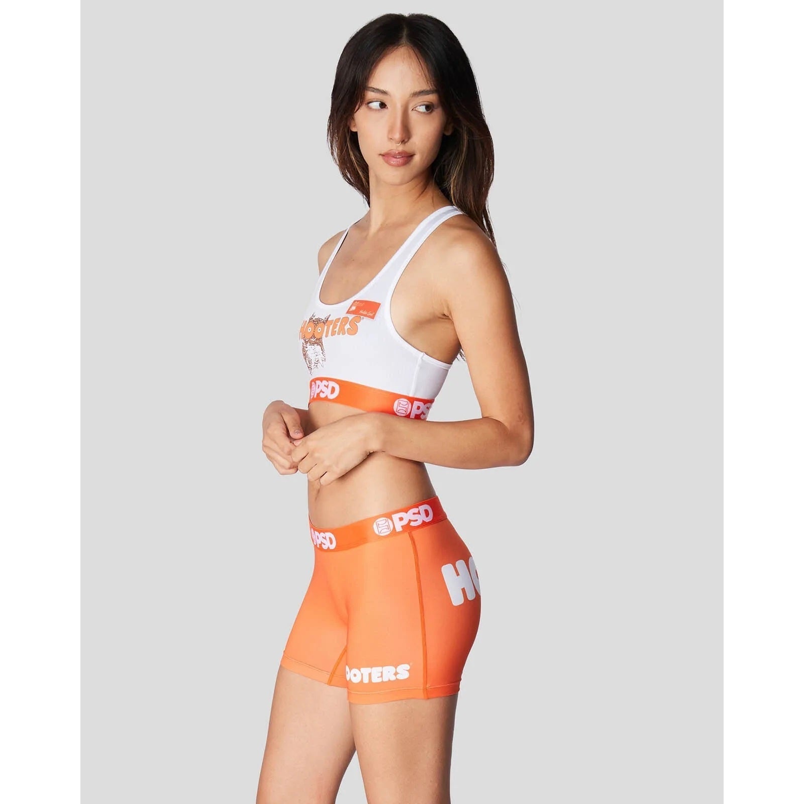 Hooters Retro Uniform Sports Bra-Womens Underwear-Scarlett Dawn