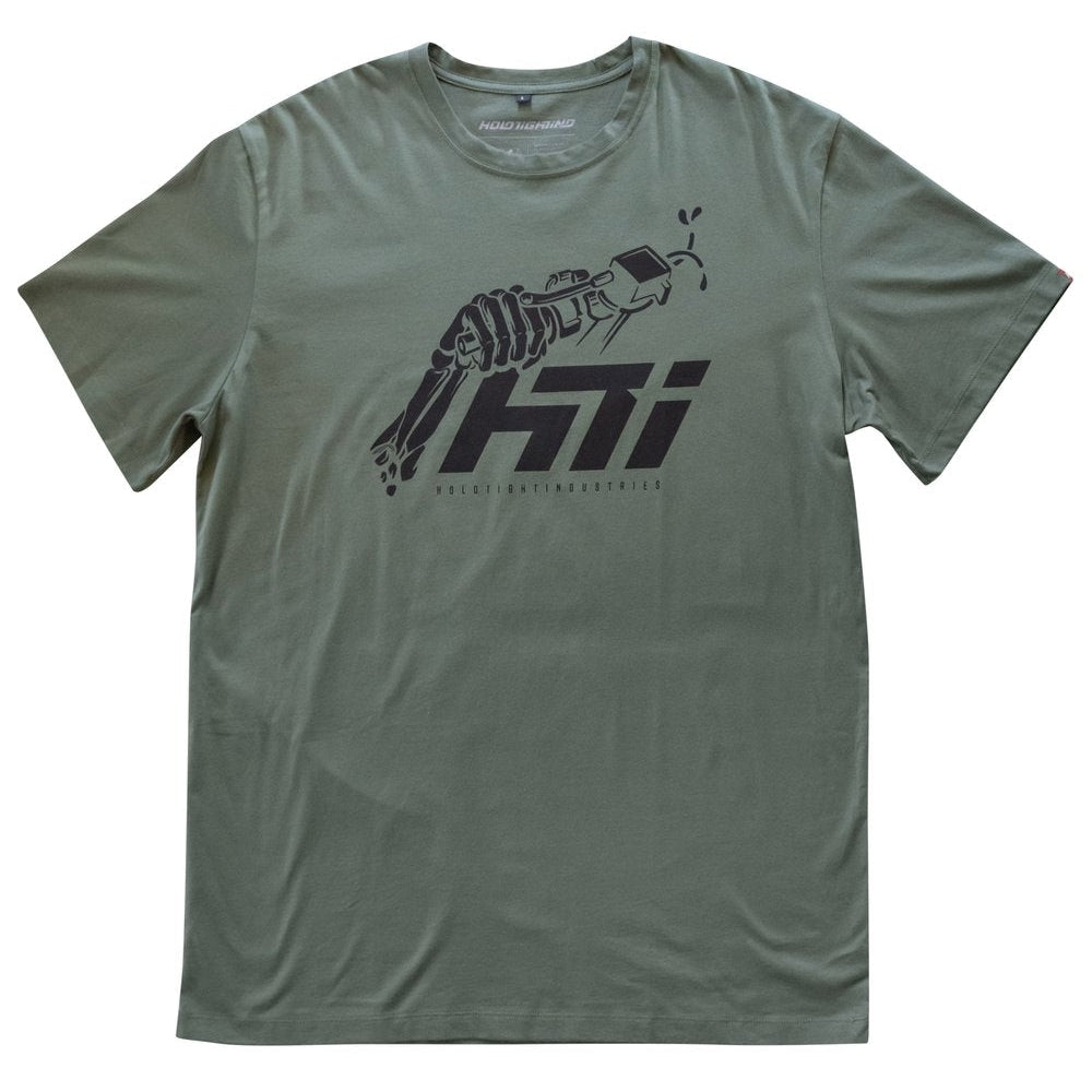 HTI Throttle Stamp Army Green Mens T-Shirt-Mens T-Shirts & Tanks-Scarlett Dawn