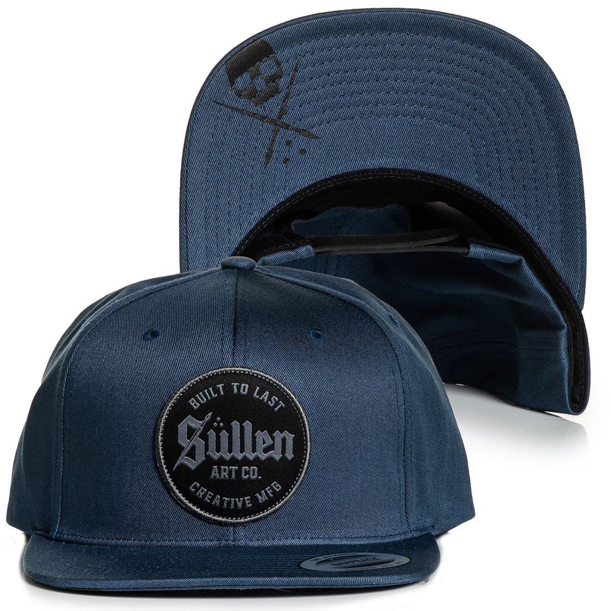 Industry Blue Snapback Cap-Mens Beanies, Hats & Snapback Caps-Scarlett Dawn