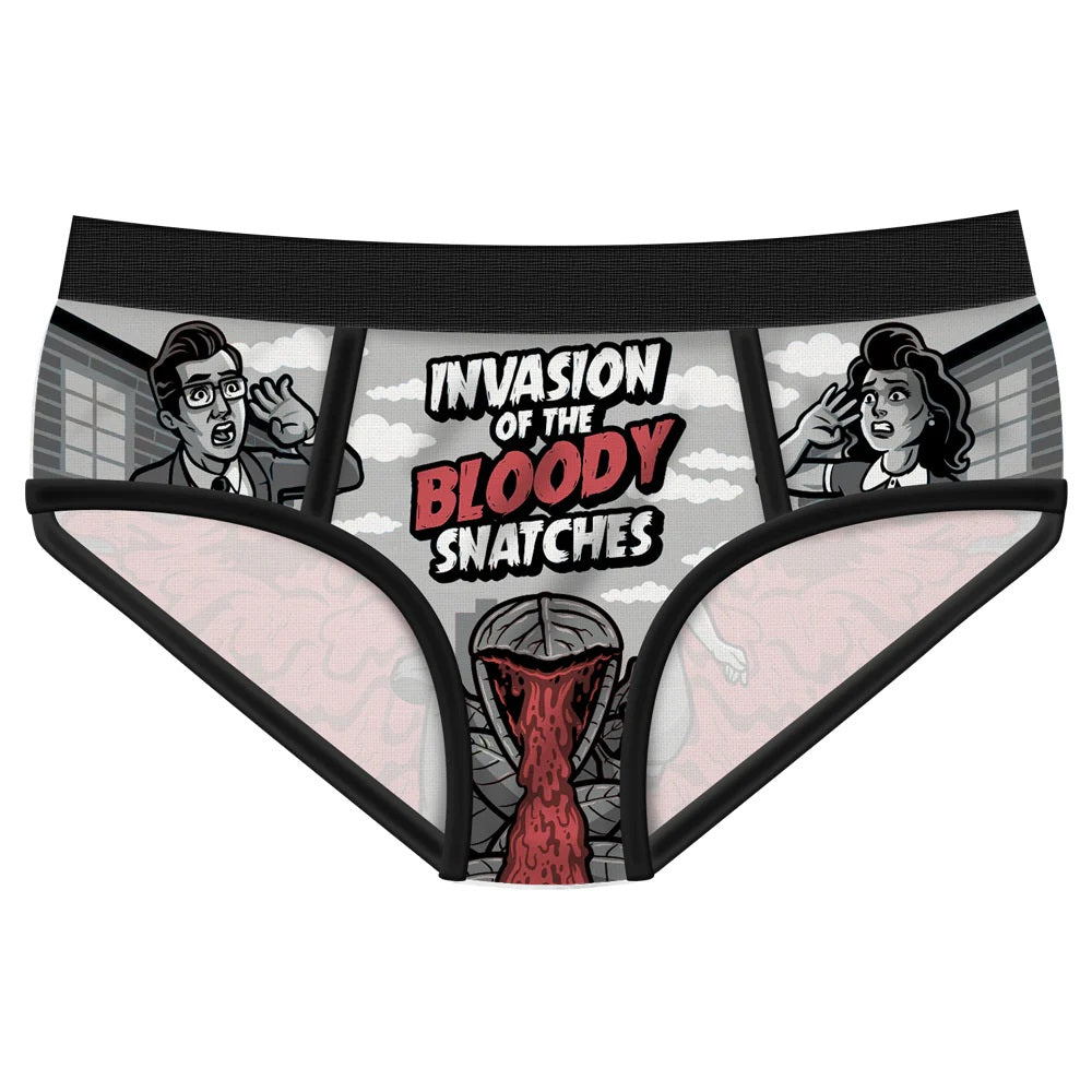 Invasion Of The Bloody Snatches Period Panties-Womens Underwear-Scarlett Dawn