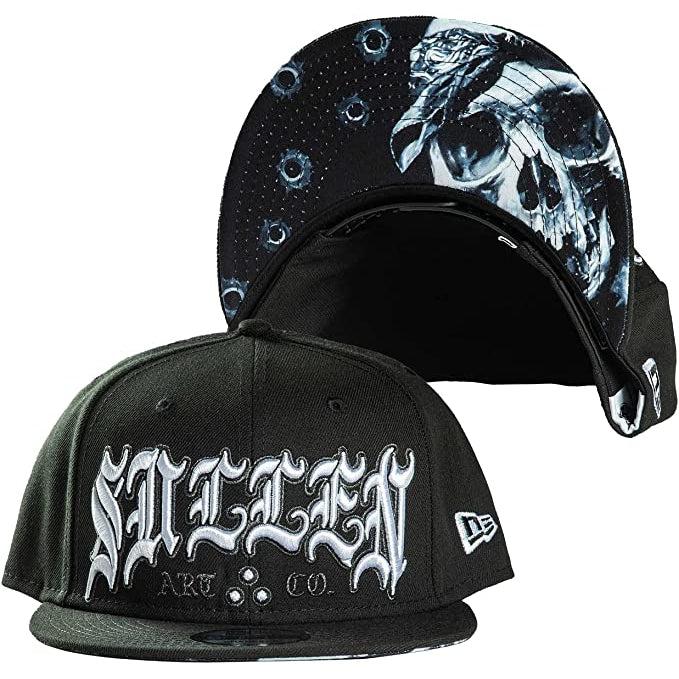 Ivano Skull Snapback Cap-Mens Beanies, Hats & Snapback Caps-Scarlett Dawn