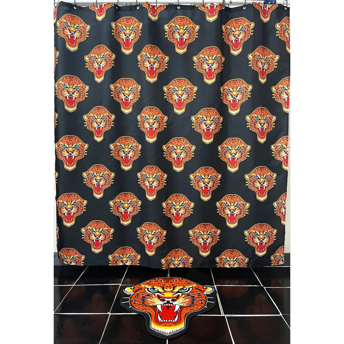 Jaguar Shower Curtain-Shower Curtains-Scarlett Dawn