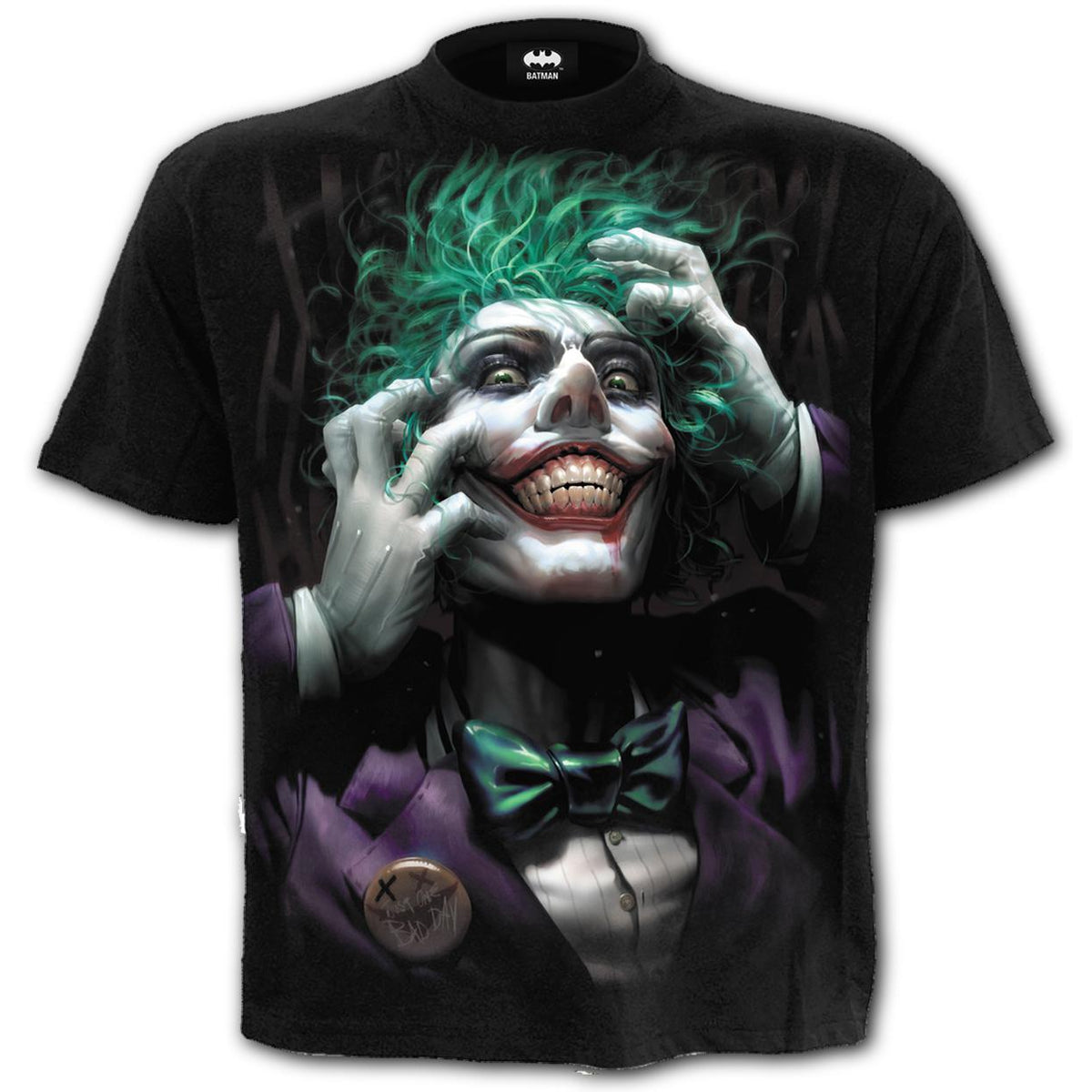 Joker Freak Black Mens T-Shirt-Mens T-Shirts &amp; Tanks-Scarlett Dawn