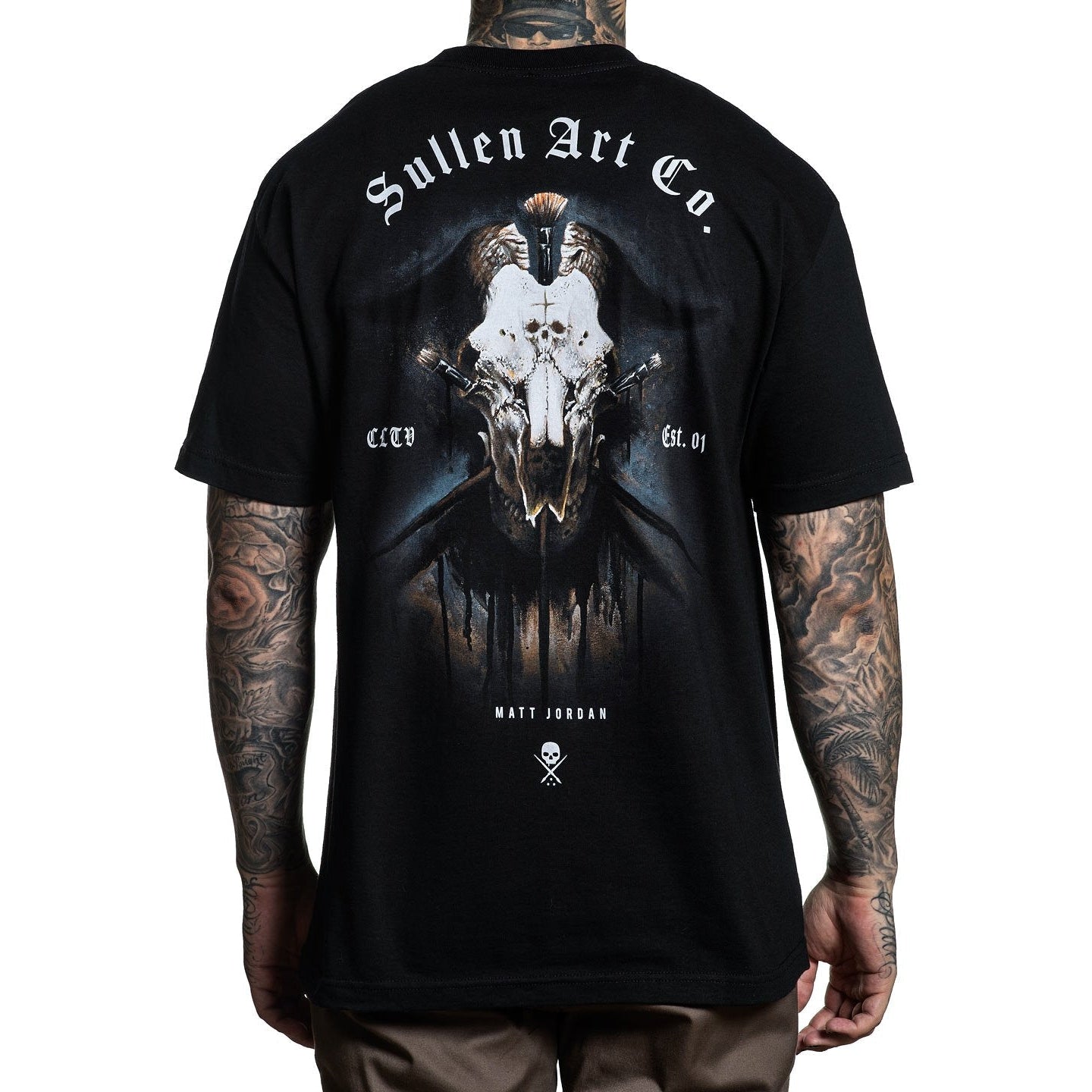 Jordan Skull Mens T-Shirt-Mens T-Shirts & Tanks-Scarlett Dawn