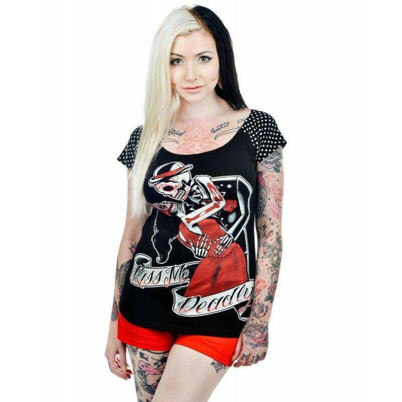Kiss Me Deadly Top-Womens Tops-Scarlett Dawn