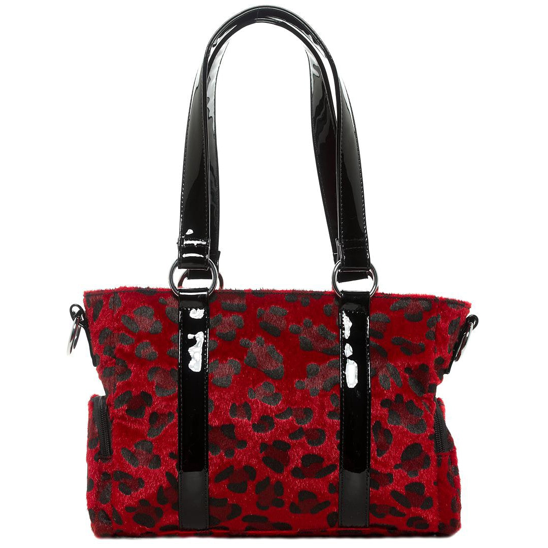 Leopard Mini Stud Purse Red-Womens Handbags, Purses &amp; Wallets-Scarlett Dawn