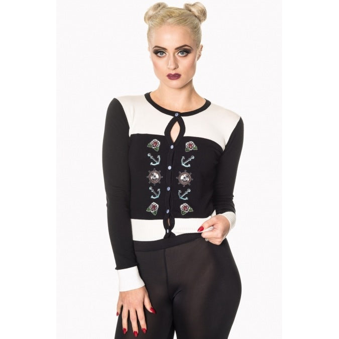 Lock and Key White Cardigan-Womens Cardigans-Scarlett Dawn