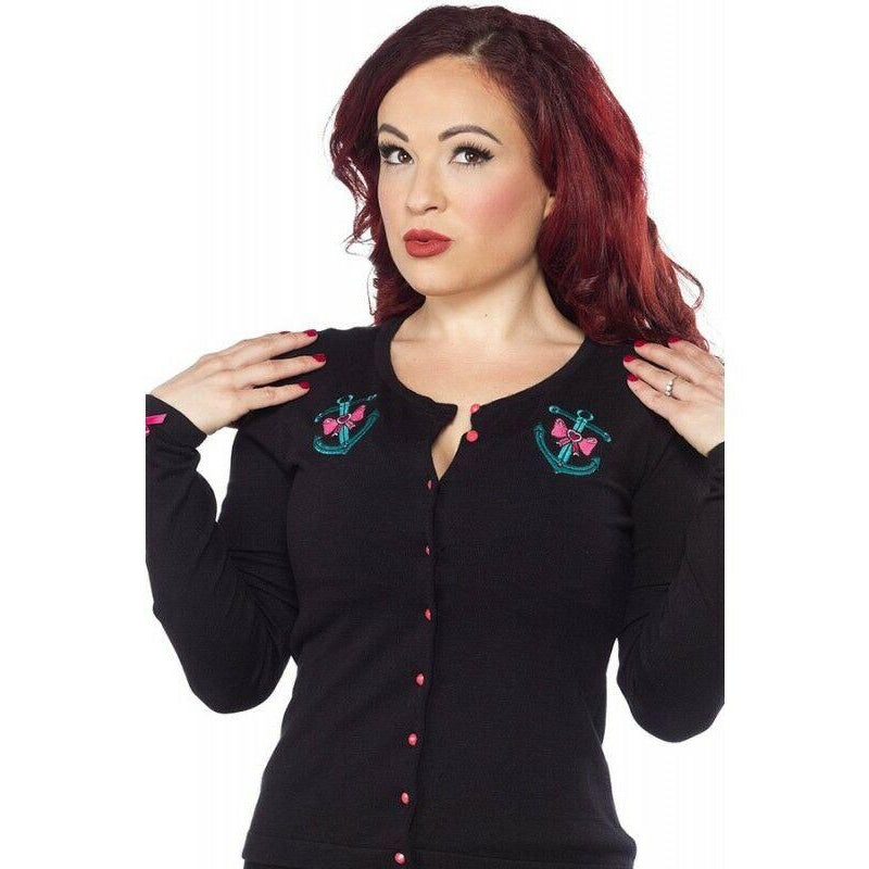 Lovely Anchor Cardigan-Womens Cardigans-Scarlett Dawn