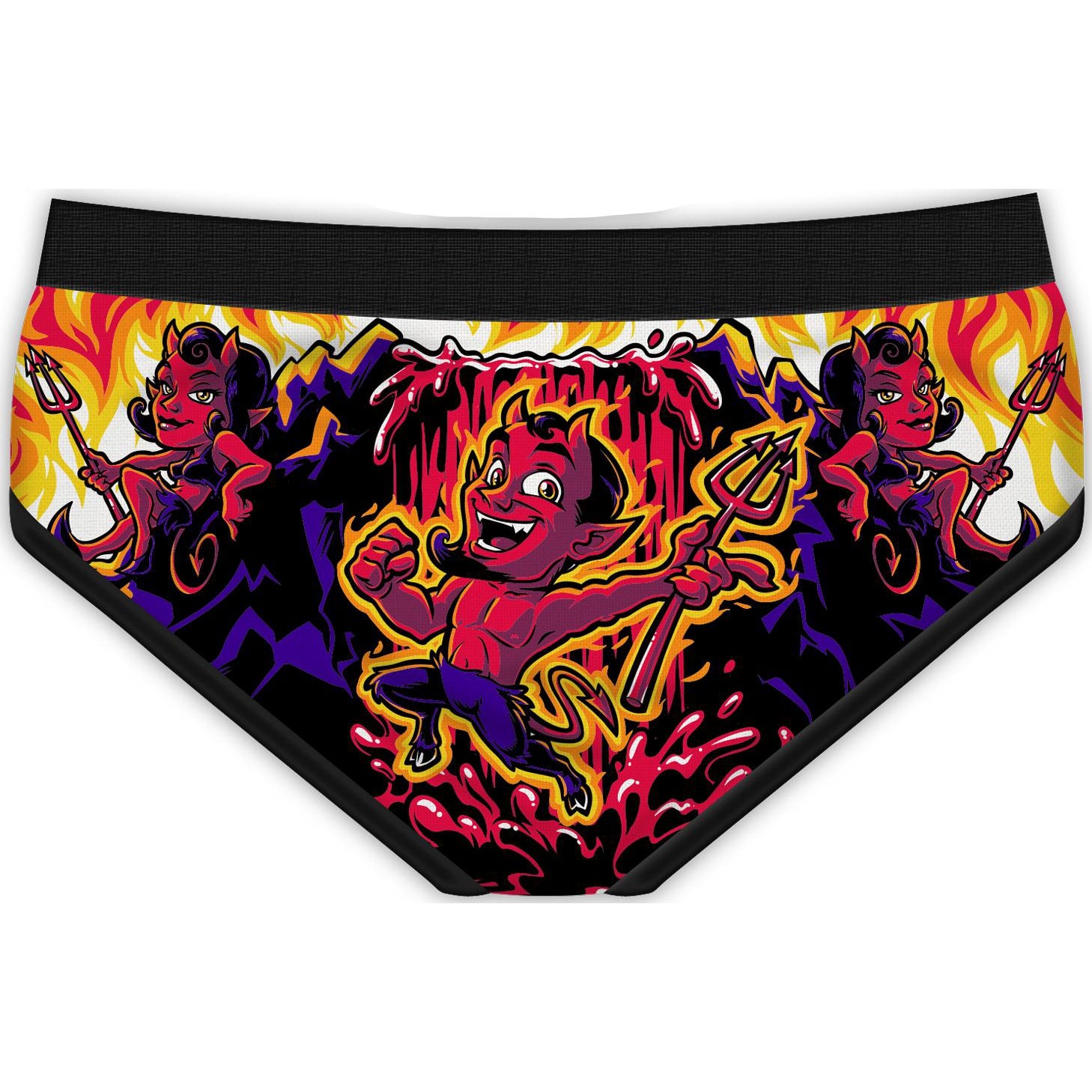 Lucifers Waterfall Period Panties-Womens Underwear-Scarlett Dawn