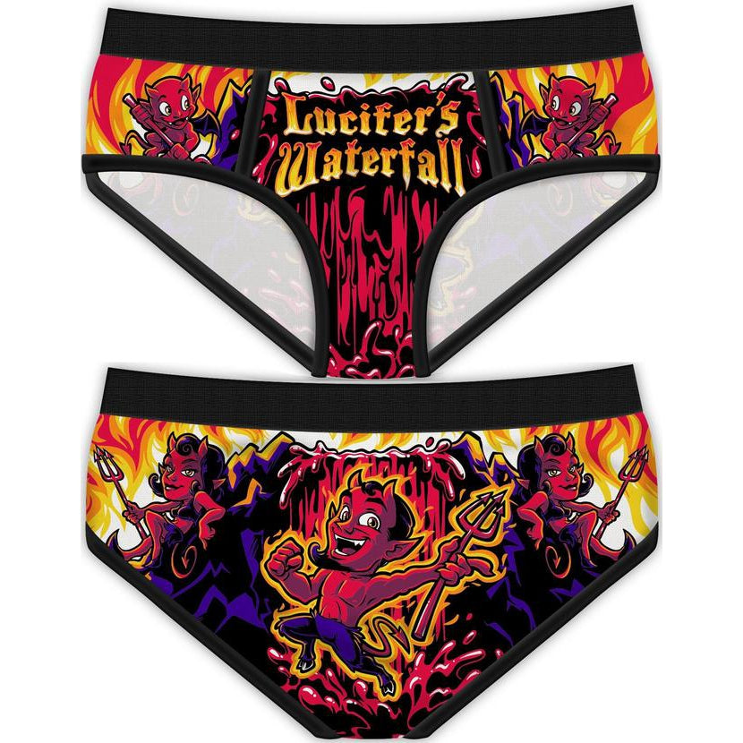 Lucifers Waterfall Period Panties-Womens Underwear-Scarlett Dawn