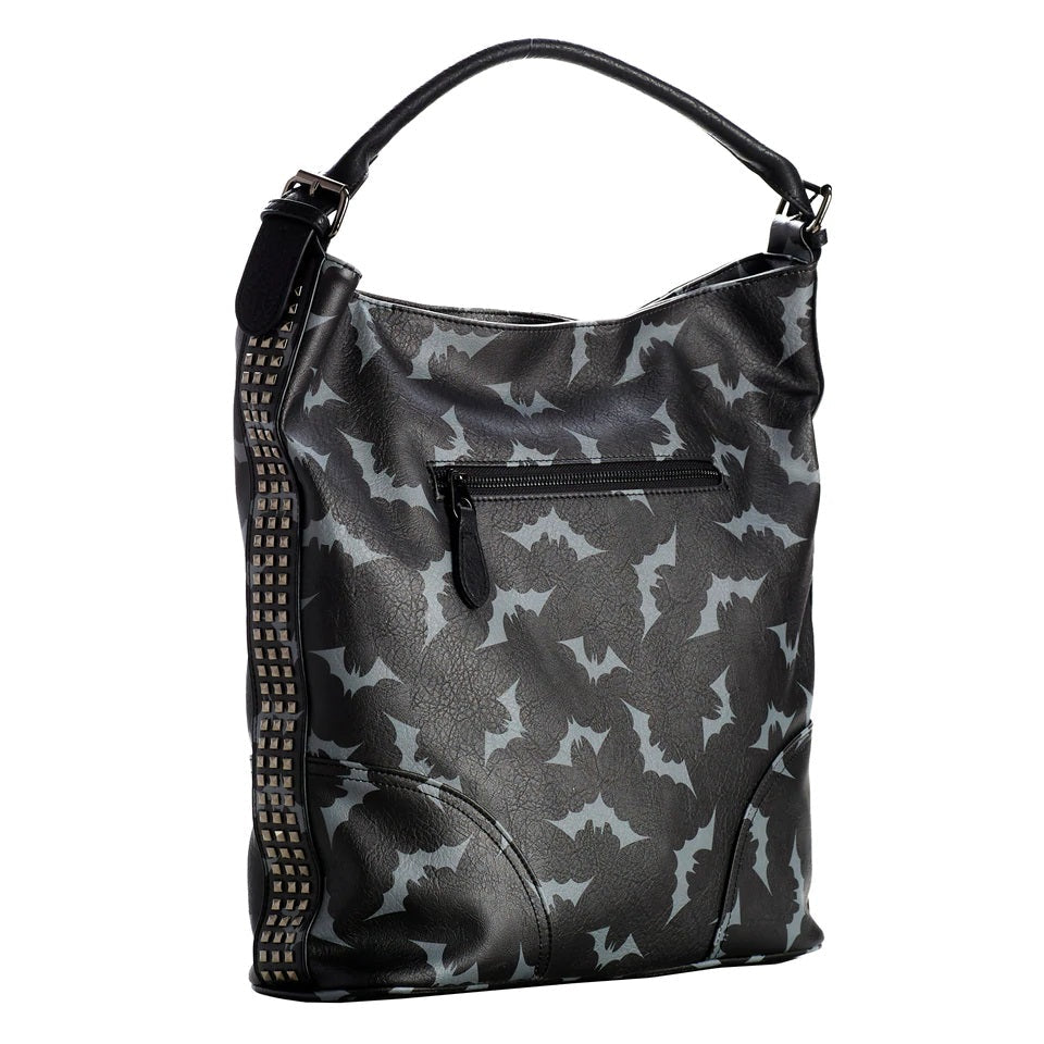Luna Bats Large Hobo Purse-Womens Handbags, Purses & Wallets-Scarlett Dawn
