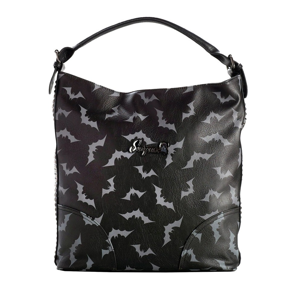 Luna Bats Large Hobo Purse-Womens Handbags, Purses & Wallets-Scarlett Dawn