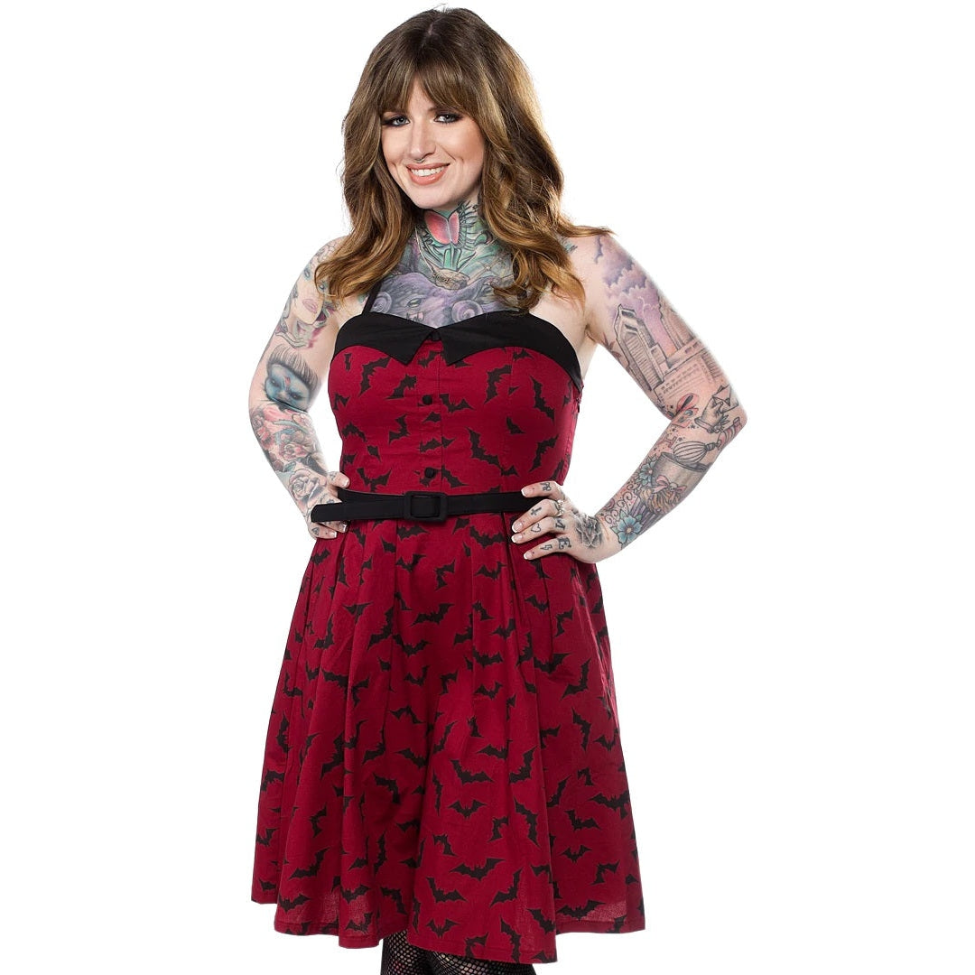 Luna Bats Spooksville Dress-Womens Dresses-Scarlett Dawn