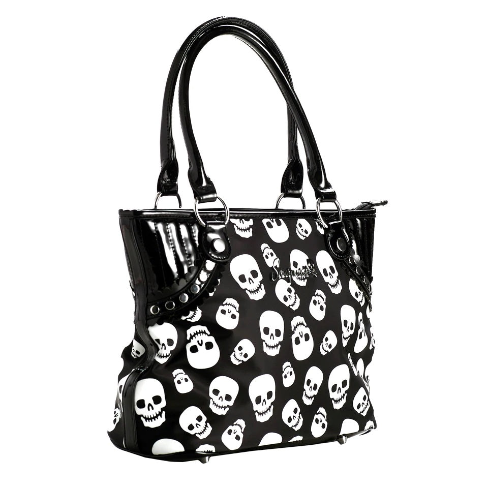 Lust For Skulls Womens Shoulder Bag-Womens Handbags, Purses &amp; Wallets-Scarlett Dawn