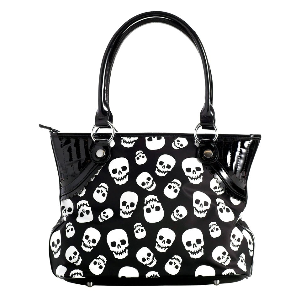 Lust For Skulls Womens Shoulder Bag-Womens Handbags, Purses &amp; Wallets-Scarlett Dawn