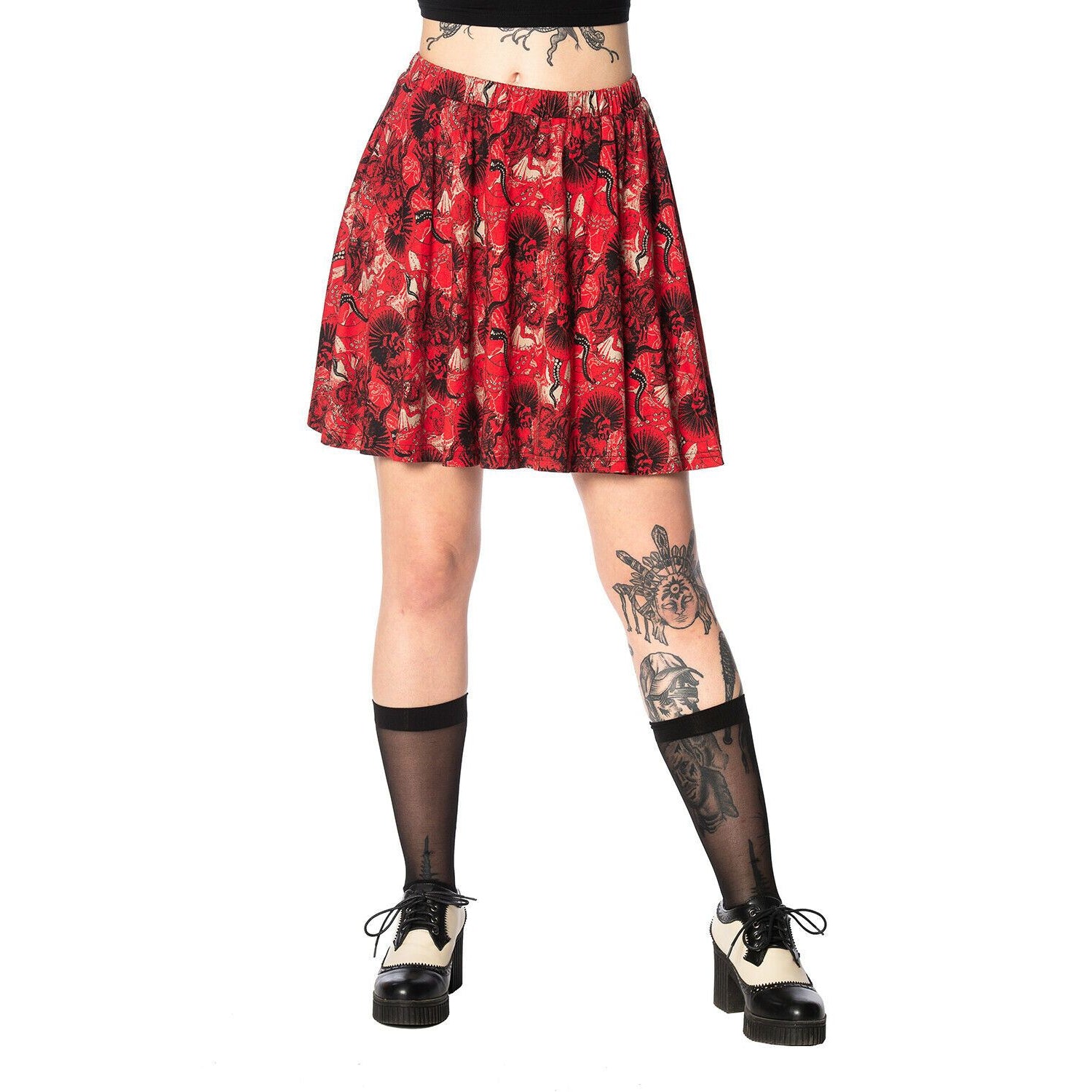 Mad Dame Womens Skater Skirt-Womens Shorts & Skirts-Scarlett Dawn