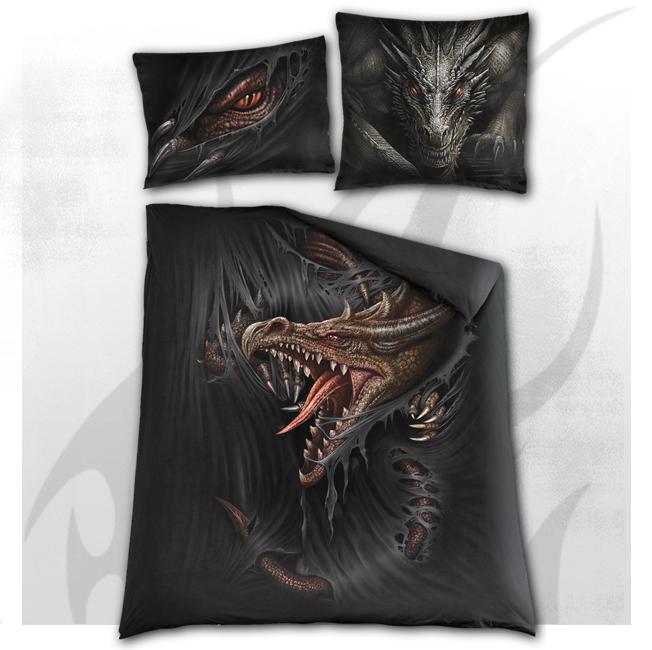 Majestic Draco Double Duvet Cover-Bedding-Scarlett Dawn