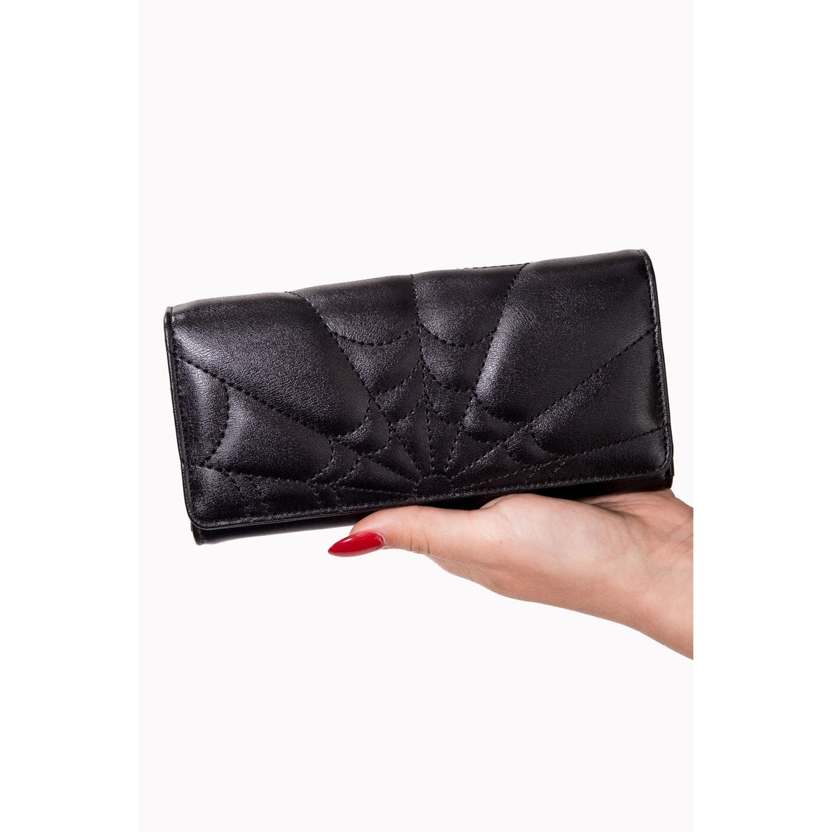 Malice Spiderweb Womens Wallet-Womens Handbags, Purses &amp; Wallets-Scarlett Dawn
