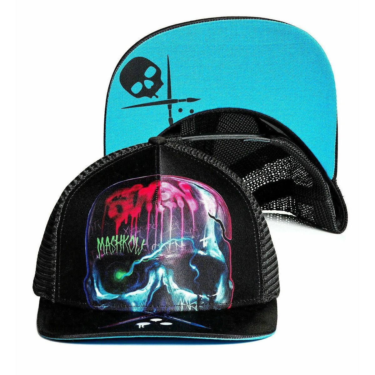 Mashkow Trucker Snapback Cap-Mens Beanies, Hats & Snapback Caps-Scarlett Dawn