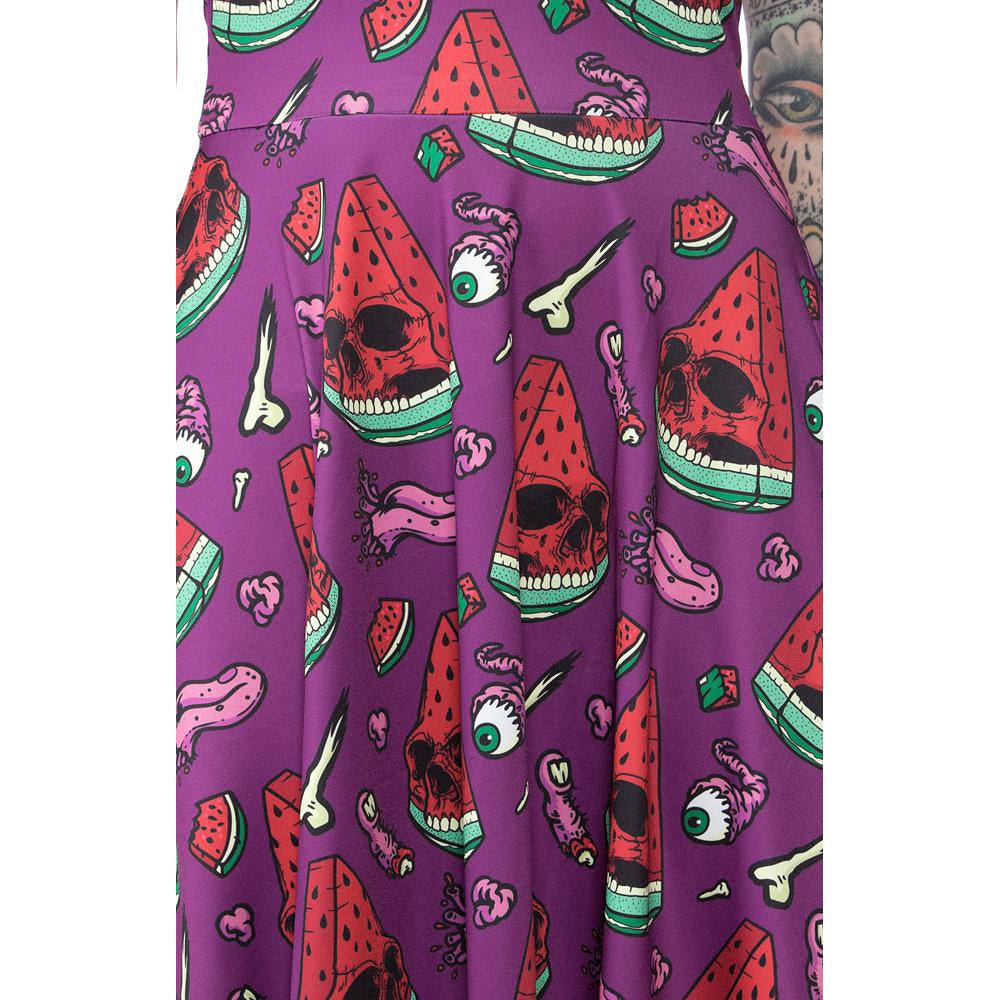 Melon Head Womens Skater Dress-Womens Dresses-Scarlett Dawn