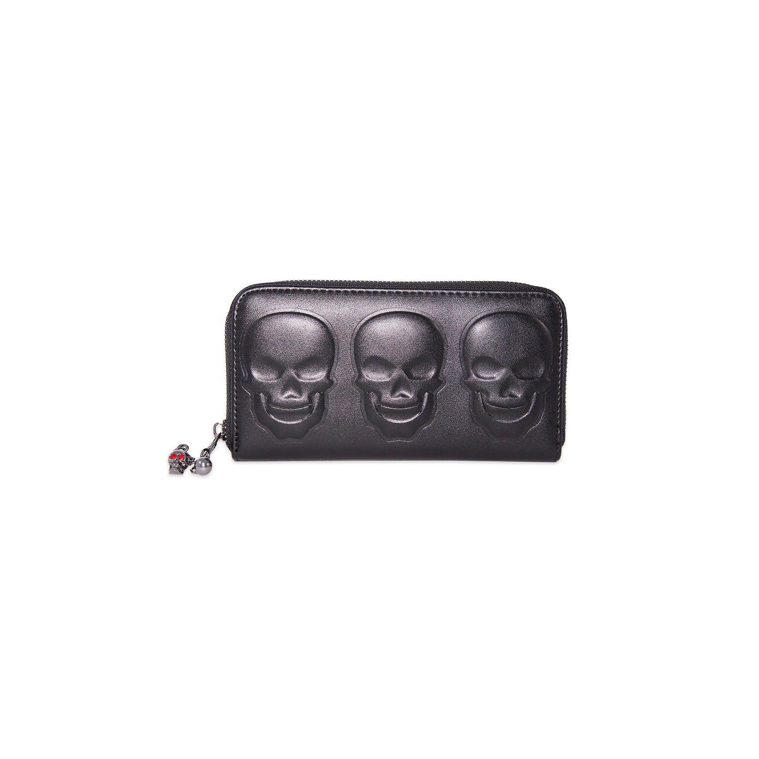 Menth Skull Emboss Womens Wallet-Womens Handbags, Purses & Wallets-Scarlett Dawn