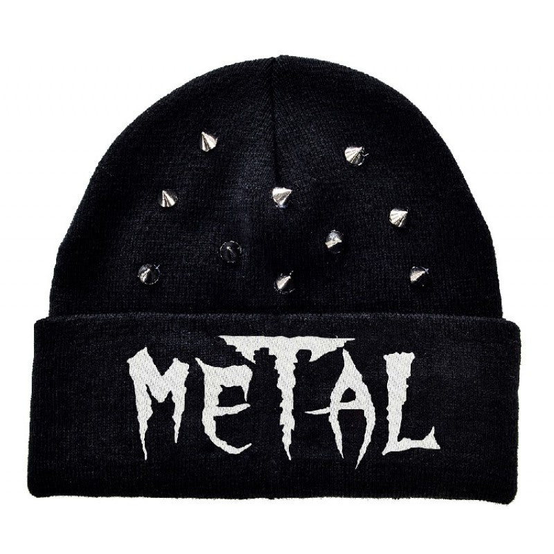 Metal Studded Womens Beanie-Womens Beanies-Scarlett Dawn