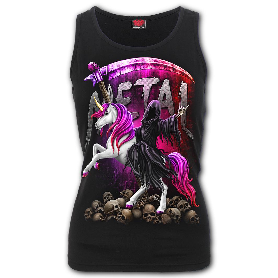 Metallicorn Razor Back Womens Top-Womens Tops-Scarlett Dawn