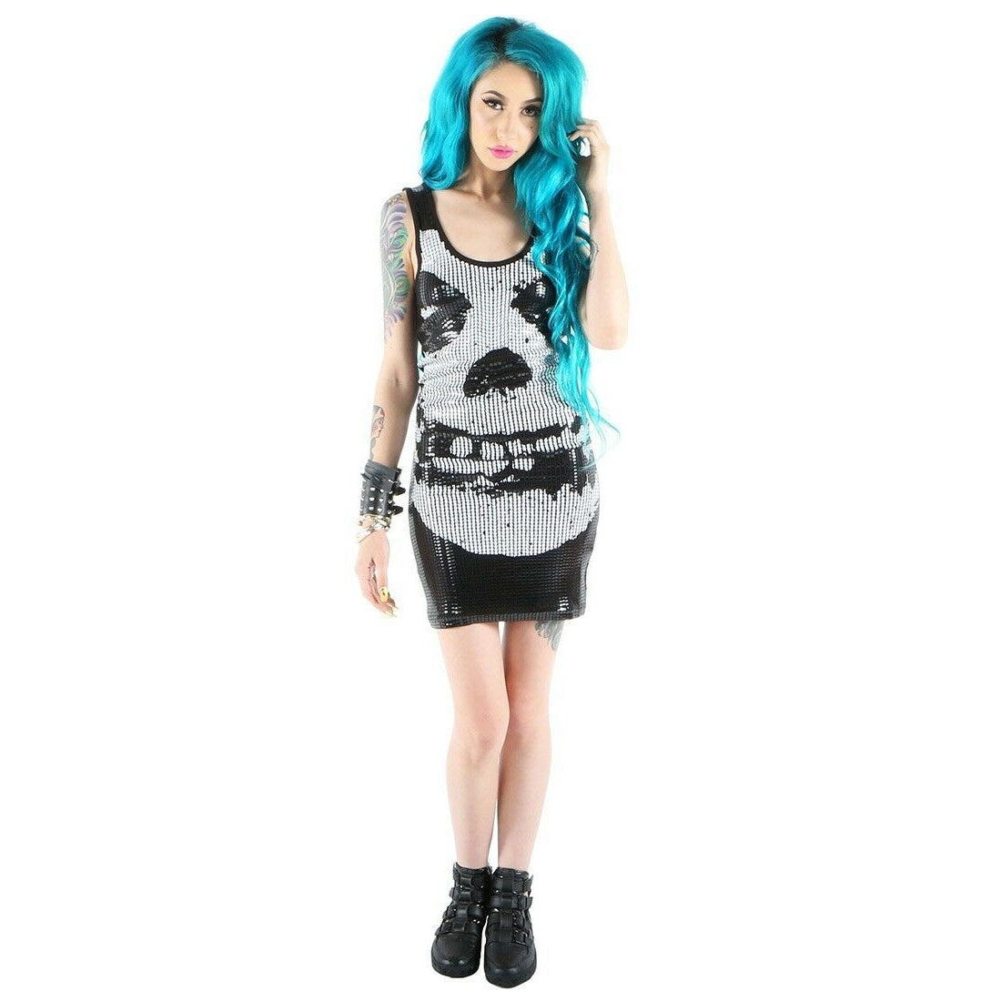 Misfits Sequin Tank Dress-Womens Dresses-Scarlett Dawn