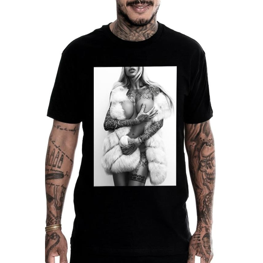 Mob Wife Black Mens T-Shirt-Mens T-Shirts & Tanks-Scarlett Dawn