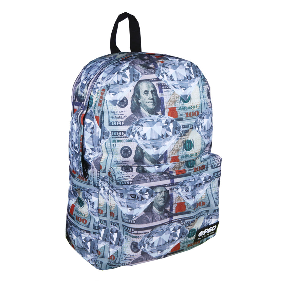 Money Diamond Backpack-Mens Bags &amp; Wallets-Scarlett Dawn