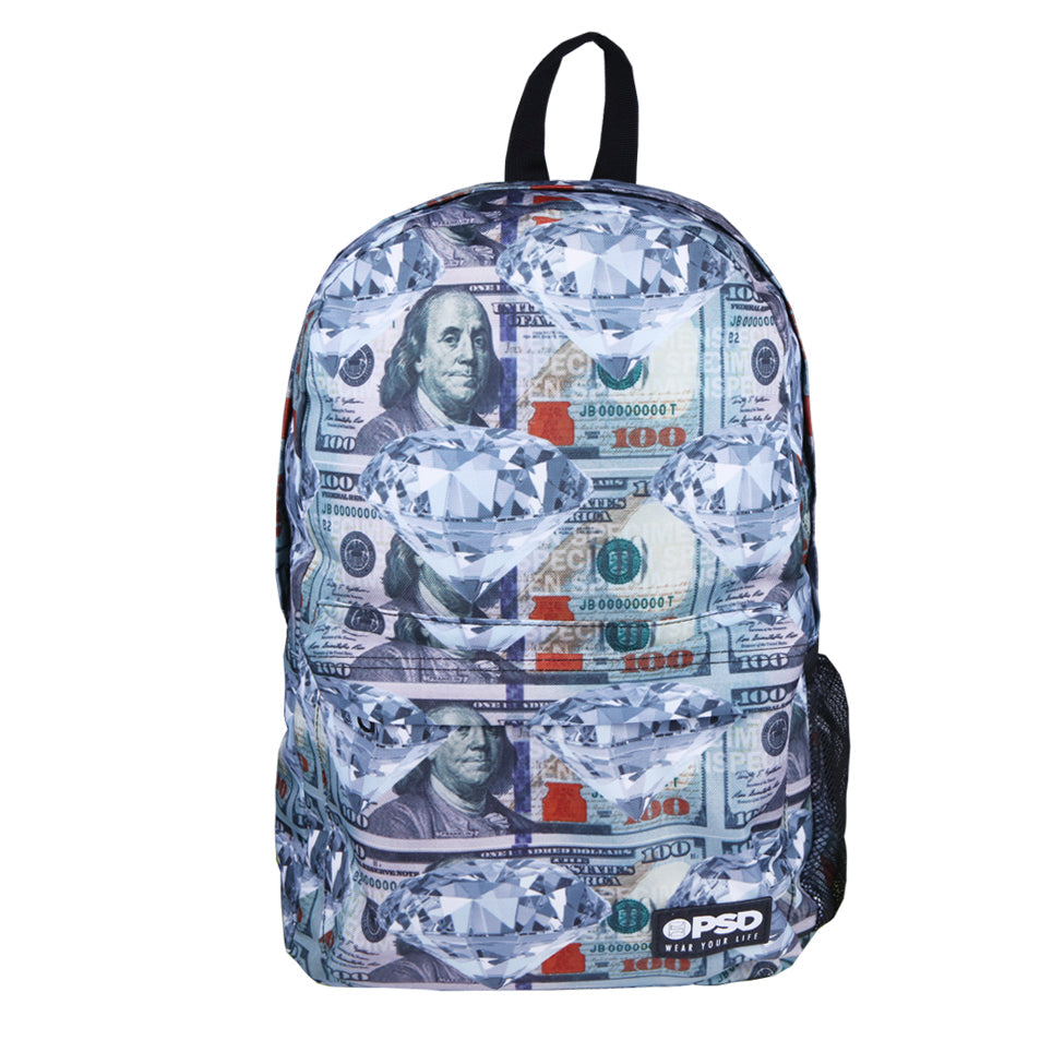 Money Diamond Backpack-Mens Bags & Wallets-Scarlett Dawn
