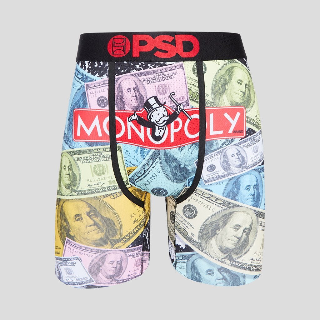 Monopoly Money Game Boxer Briefs-Mens Underwear-Scarlett Dawn