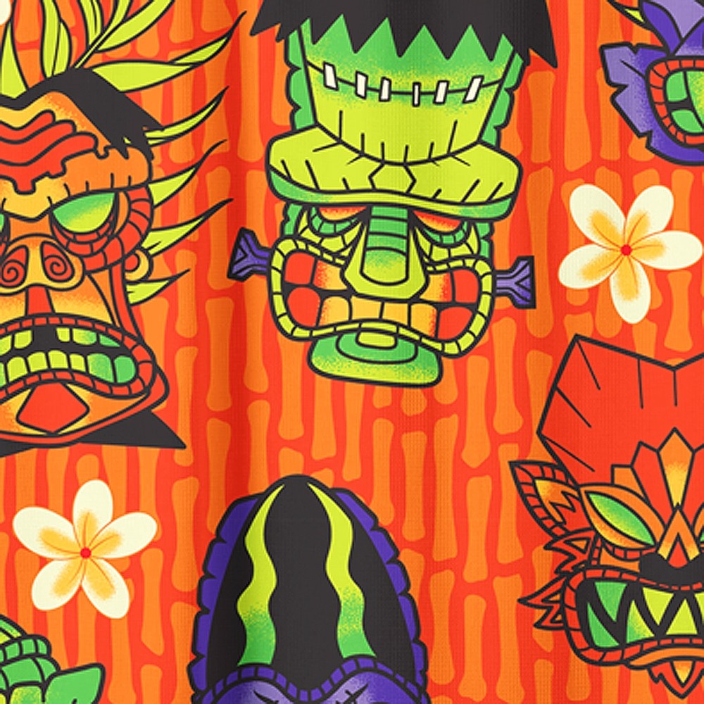 Monsters Tiki Shower Curtain-Shower Curtains-Scarlett Dawn