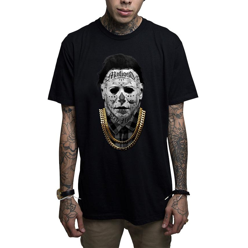 Myers 2.0 Black Mens T-Shirt-Mens T-Shirts & Tanks-Scarlett Dawn