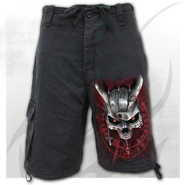 Never Too Loud Vintage Cargo Shorts-Mens Shorts & Pants-Scarlett Dawn