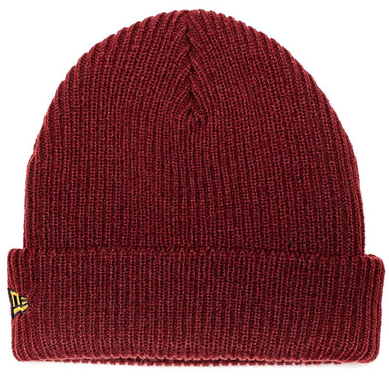 New Era Shoreman Burgundy Beanie-Mens Beanies, Hats & Snapback Caps-Scarlett Dawn