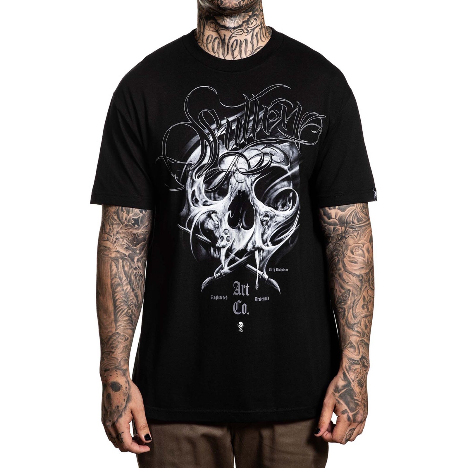 Nicholson Badge Standard Fit Mens T-Shirt-Mens T-Shirts & Tanks-Scarlett Dawn