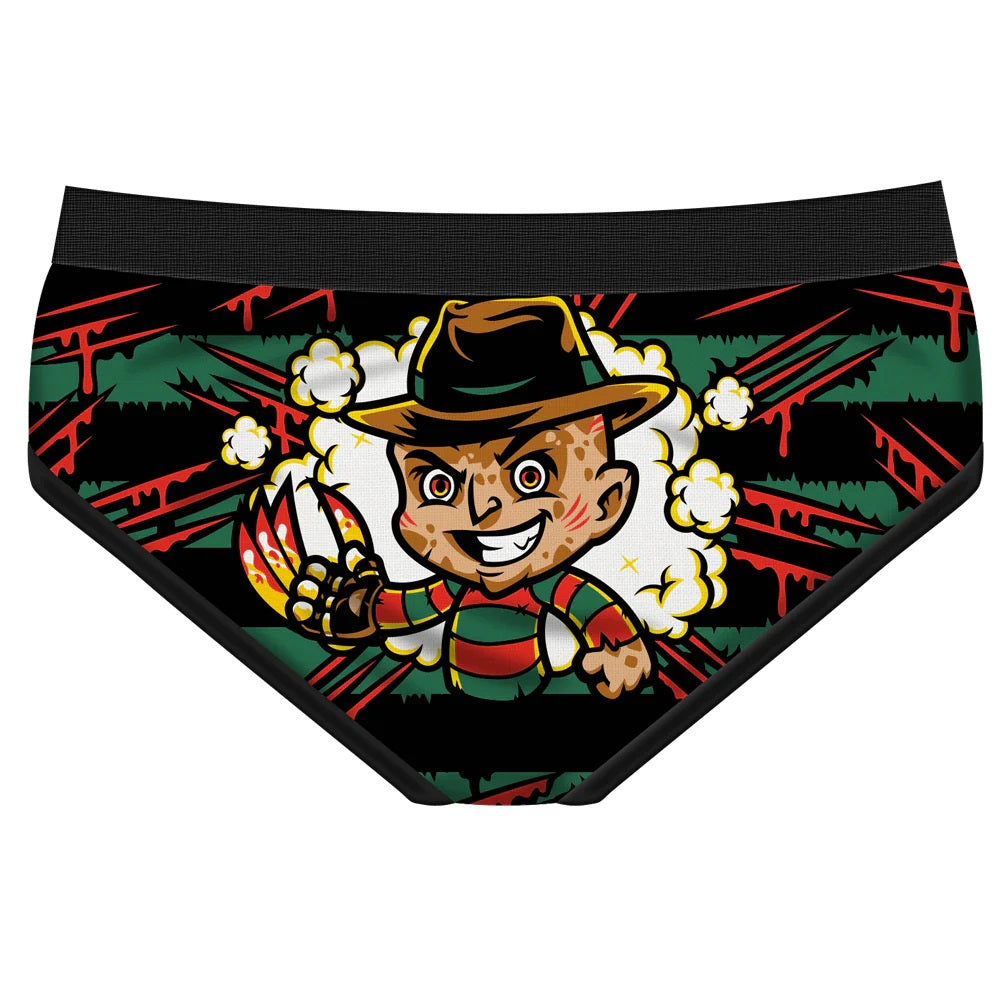 Nightmare On Bed Sheets Period Panties-Womens Underwear-Scarlett Dawn