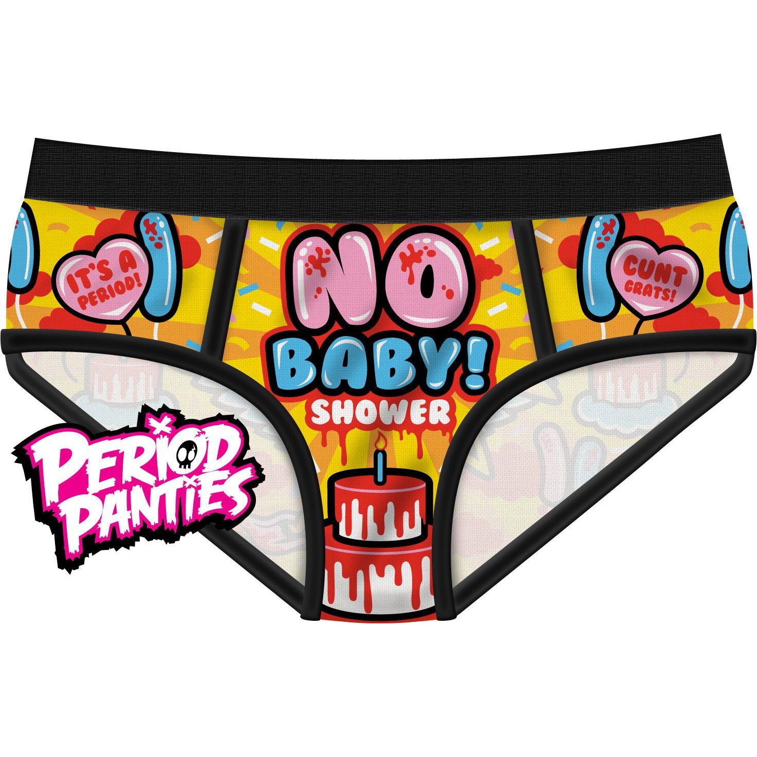 No Baby Shower Period Panties-Womens Underwear-Scarlett Dawn