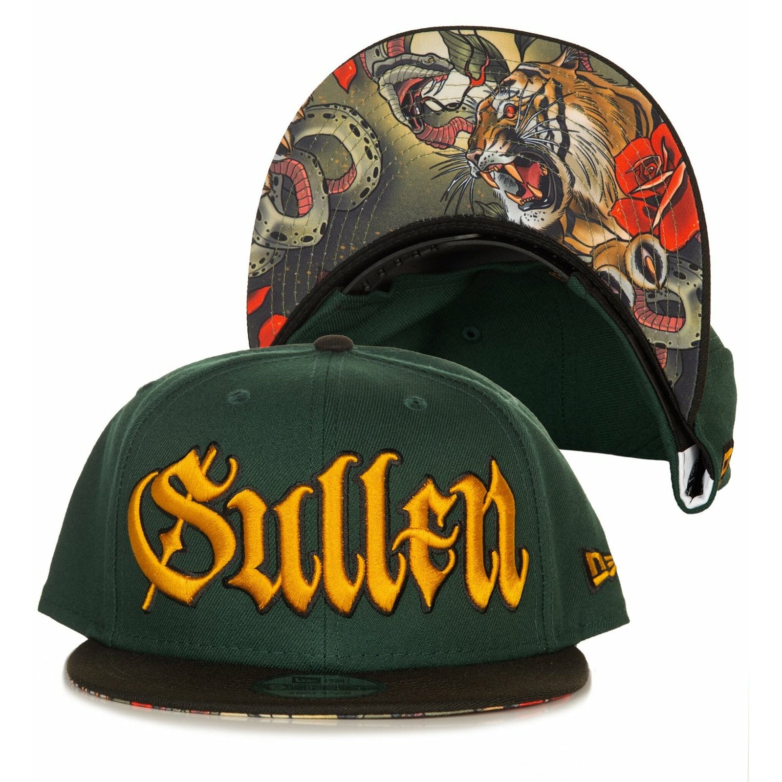 Ousley Tiger Snapback Cap-Mens Beanies, Hats & Snapback Caps-Scarlett Dawn