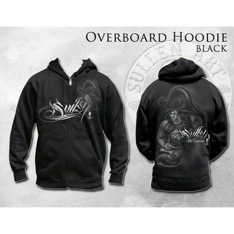 Overboard Mens Zipped Hoodie-Mens Jumpers, Hoodies & Long Sleeves-Scarlett Dawn