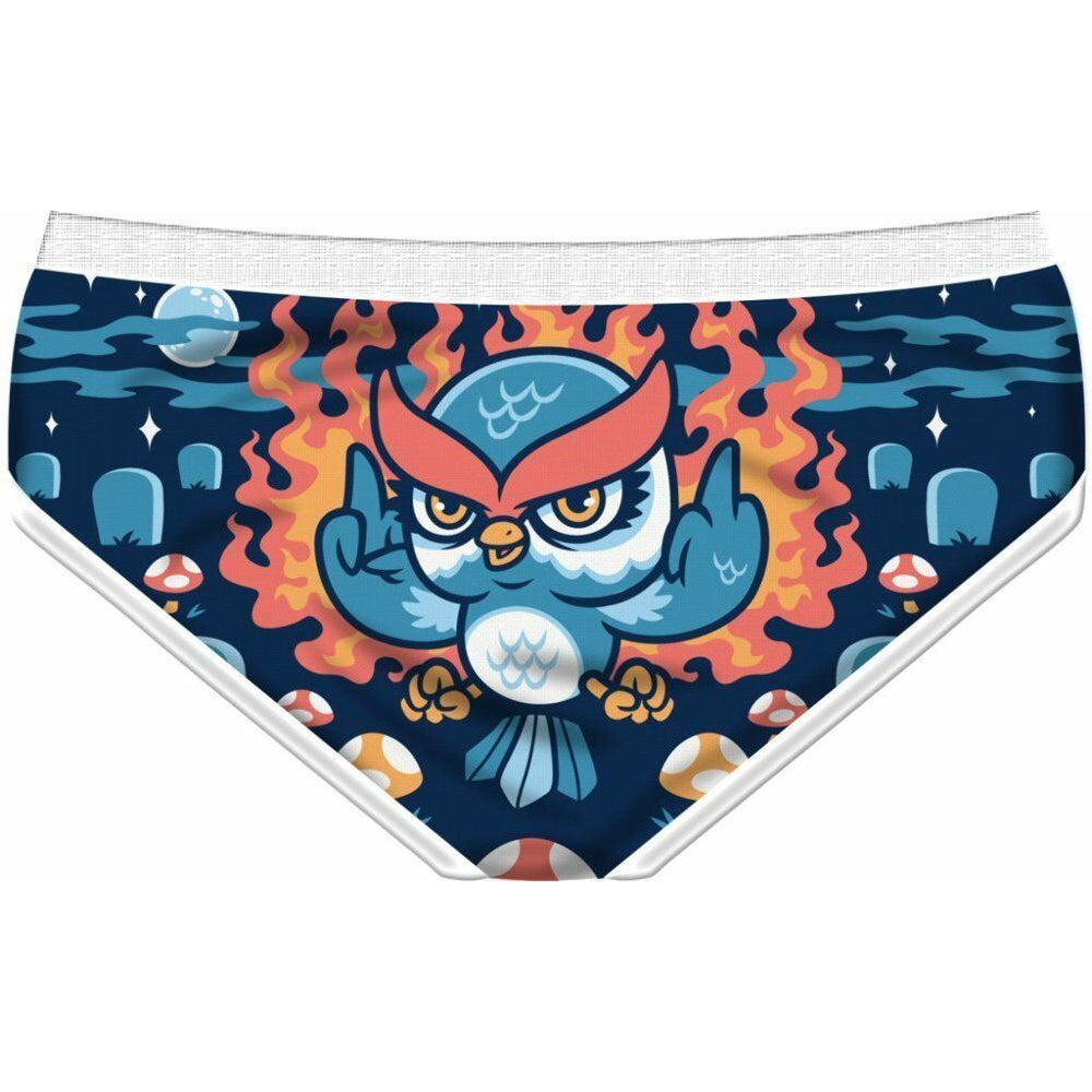 Owl See You In Hell Womens Panties-Womens Underwear-Scarlett Dawn